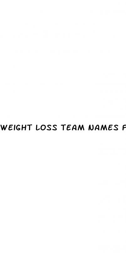 weight loss team names for work