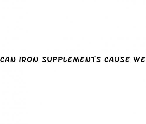 can iron supplements cause weight loss