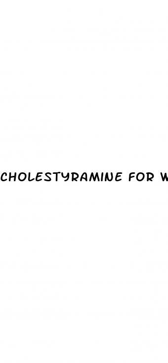 cholestyramine for weight loss