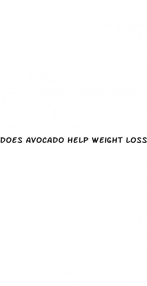 does avocado help weight loss