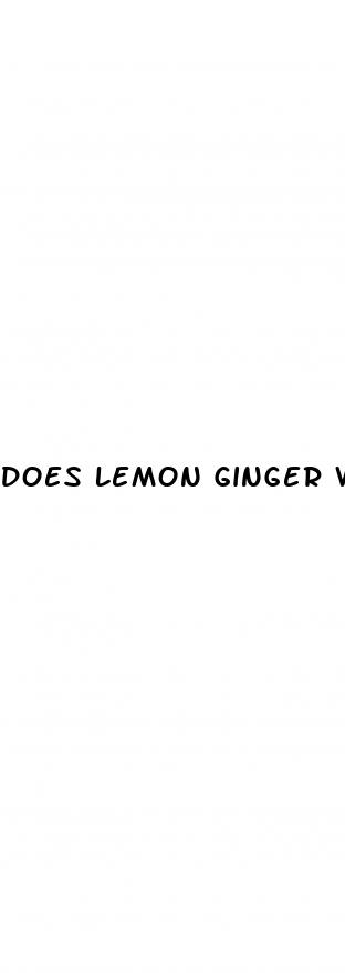 does lemon ginger water help with weight loss
