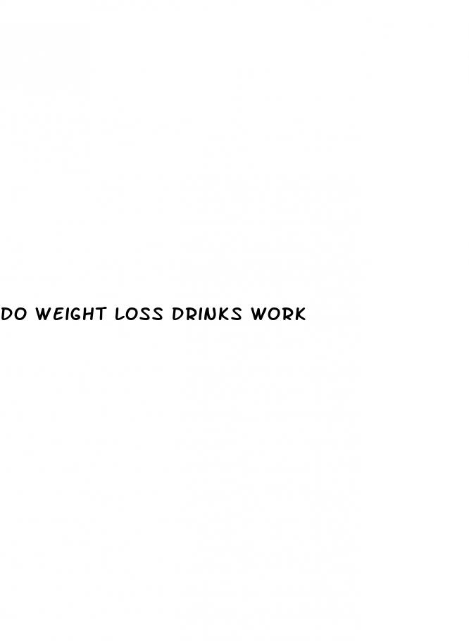 do weight loss drinks work