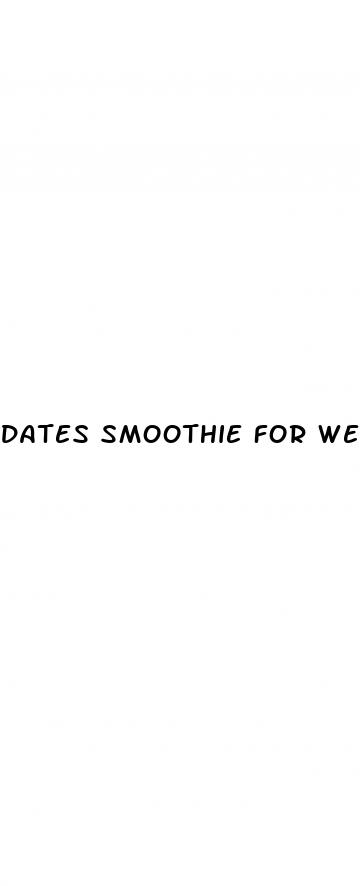 dates smoothie for weight loss