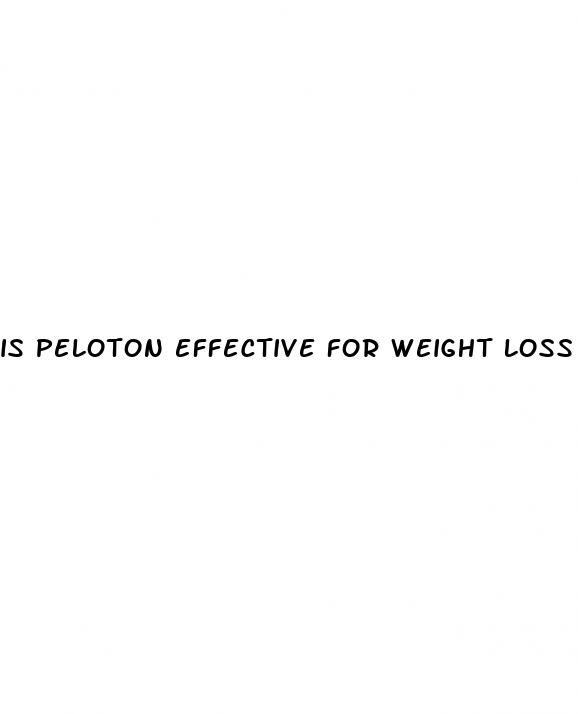 is peloton effective for weight loss
