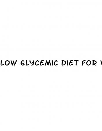 low glycemic diet for weight loss