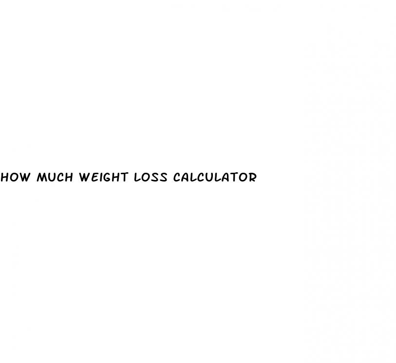 how much weight loss calculator