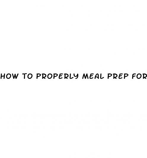 how to properly meal prep for weight loss