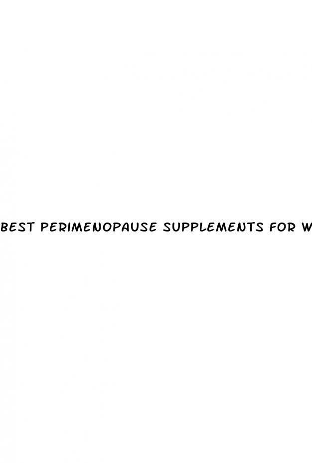 best perimenopause supplements for weight loss