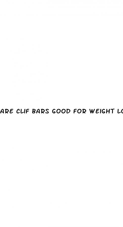 are clif bars good for weight loss