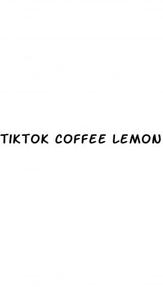 tiktok coffee lemon weight loss