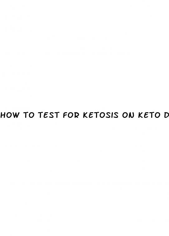 how to test for ketosis on keto diet
