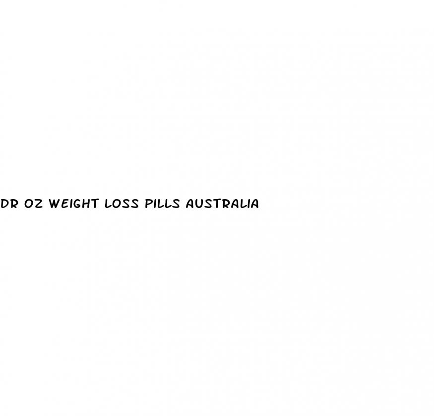 dr oz weight loss pills australia