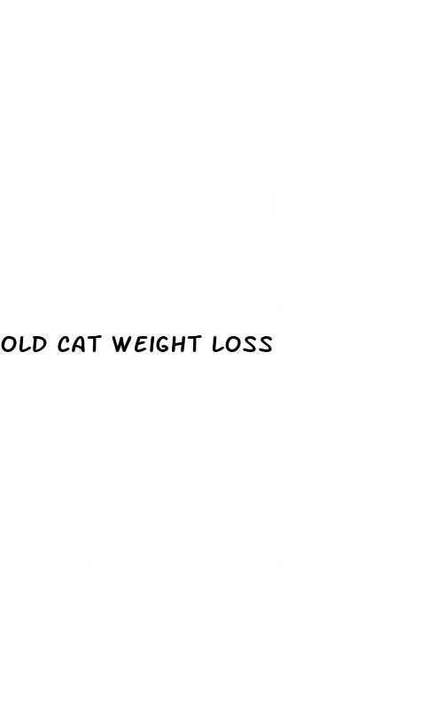 old cat weight loss