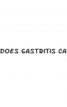 does gastritis cause weight loss