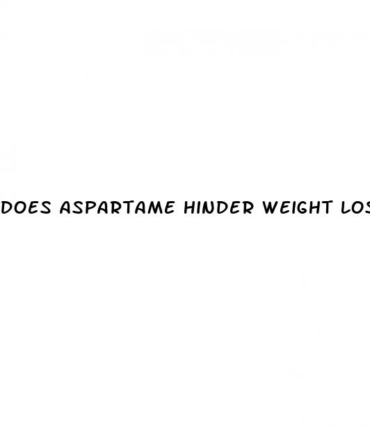 does aspartame hinder weight loss