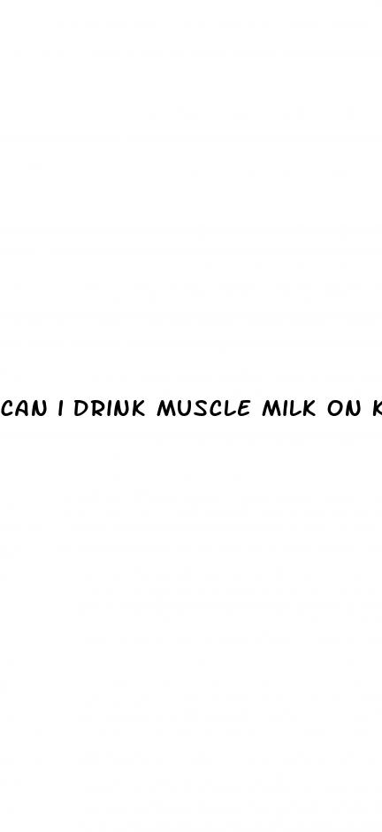 can i drink muscle milk on keto diet
