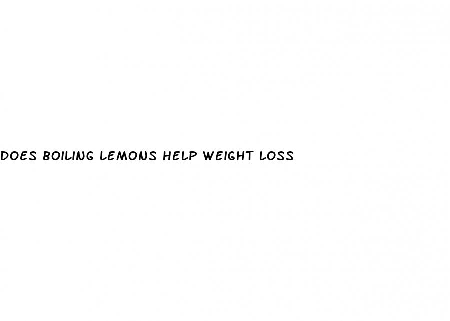 does boiling lemons help weight loss