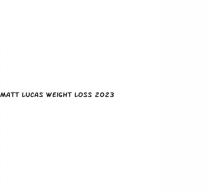 matt lucas weight loss 2023