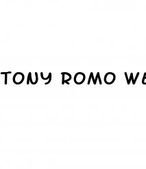 tony romo weight loss