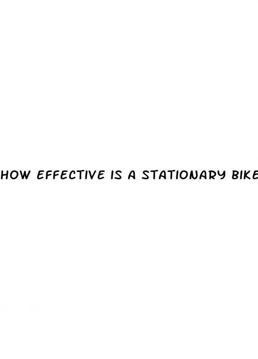 how effective is a stationary bike for weight loss