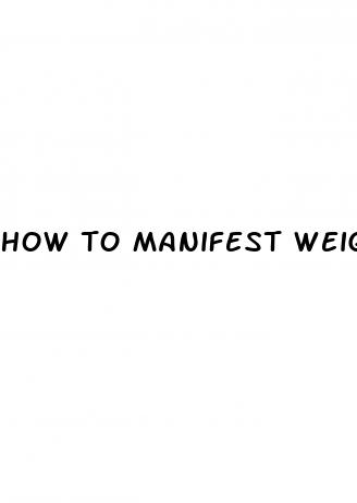 how to manifest weight loss overnight