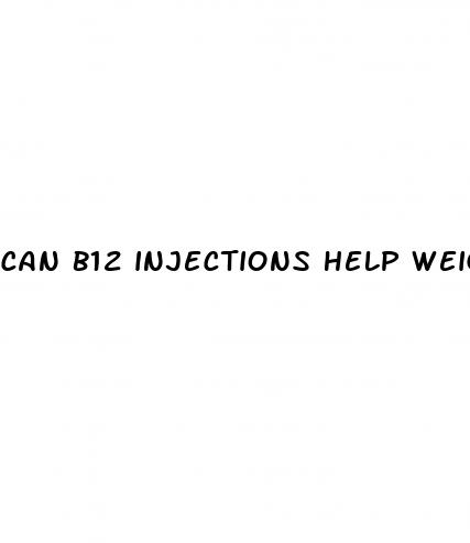 can b12 injections help weight loss