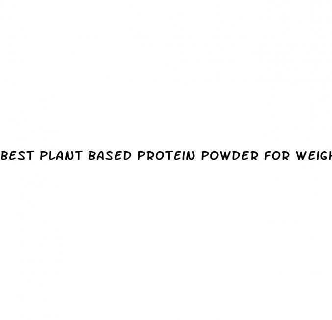best plant based protein powder for weight loss female