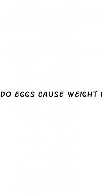 do eggs cause weight loss