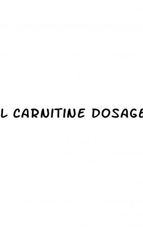 l carnitine dosage for weight loss