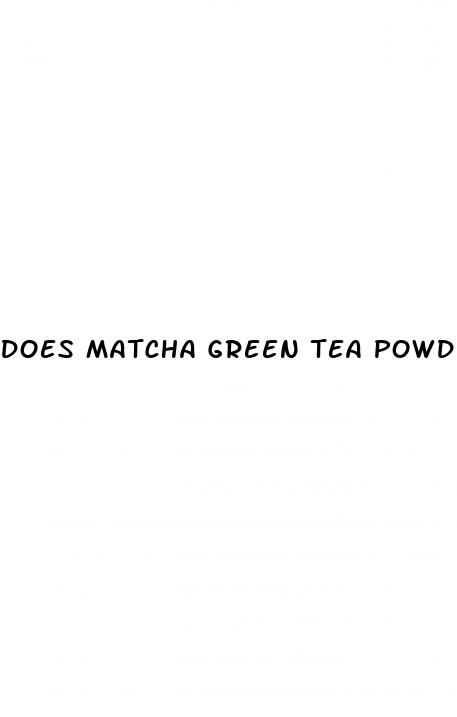does matcha green tea powder help with weight loss