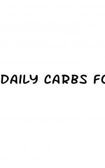 daily carbs for weight loss