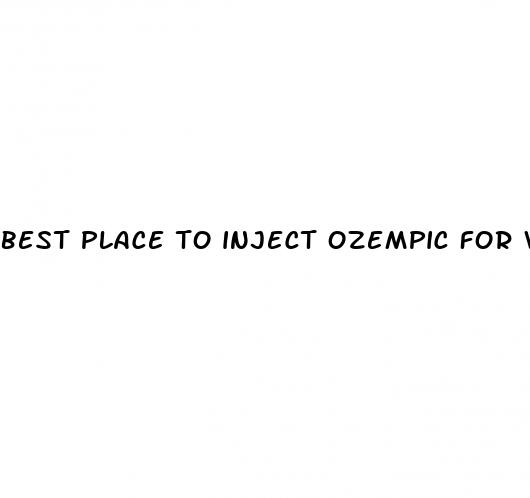 best place to inject ozempic for weight loss