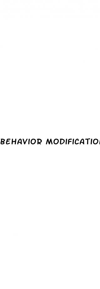 behavior modification for weight loss