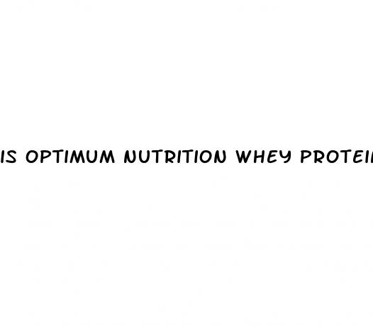 is optimum nutrition whey protein good for weight loss