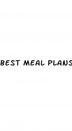 best meal plans weight loss