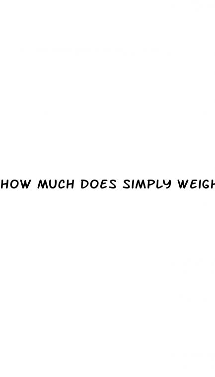 how much does simply weight loss cost