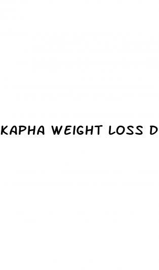 kapha weight loss diet