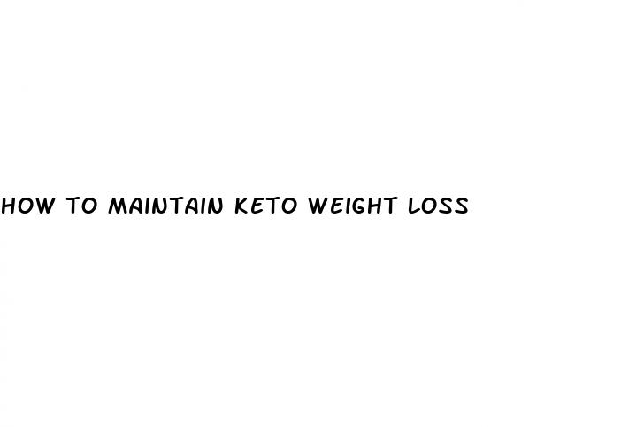 how to maintain keto weight loss