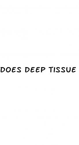 does deep tissue massage help with weight loss