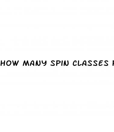 how many spin classes per week for weight loss