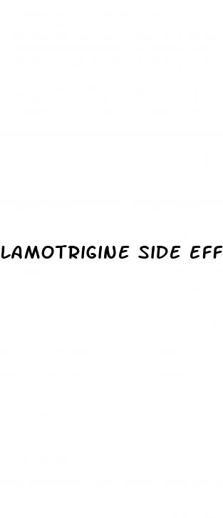 lamotrigine side effects weight loss