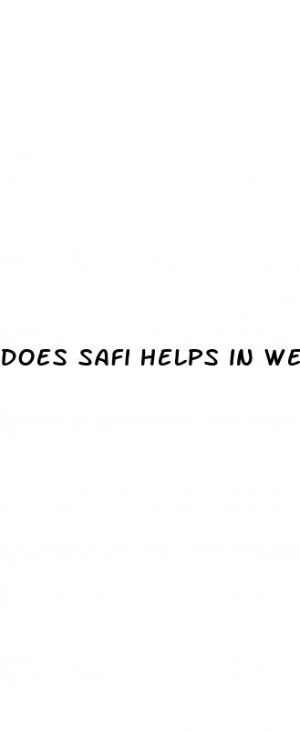 does safi helps in weight loss