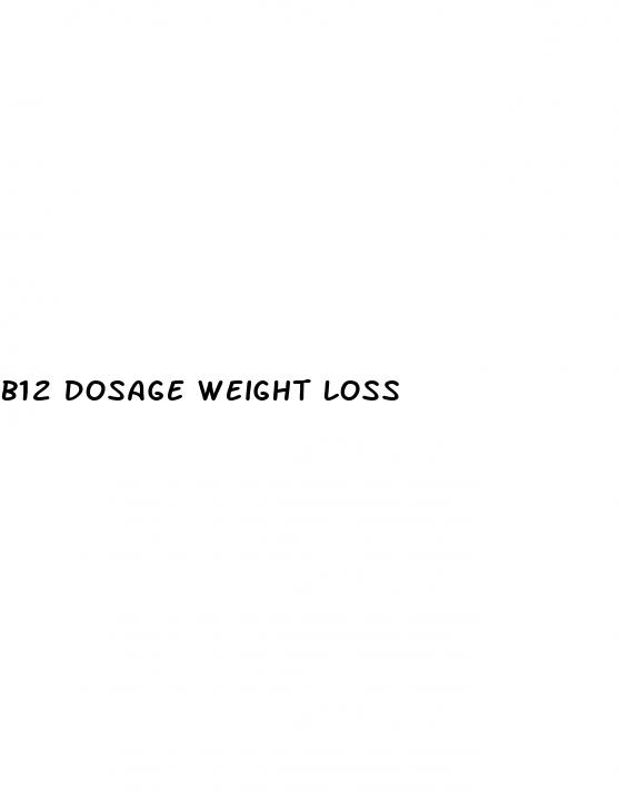 b12 dosage weight loss