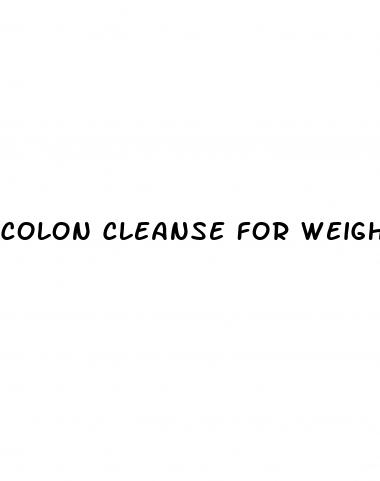 colon cleanse for weight loss
