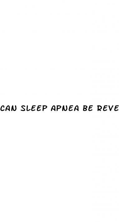can sleep apnea be reversed by weight loss