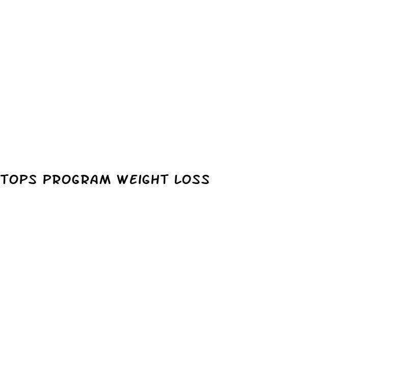 tops program weight loss
