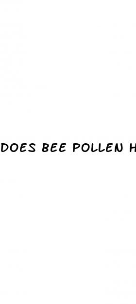 does bee pollen help with weight loss