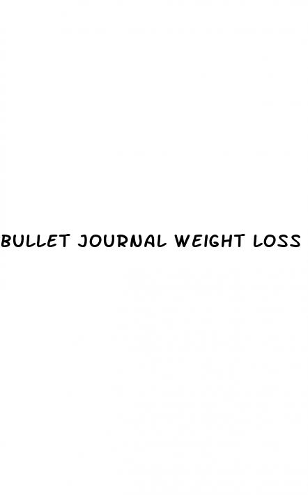 bullet journal weight loss page