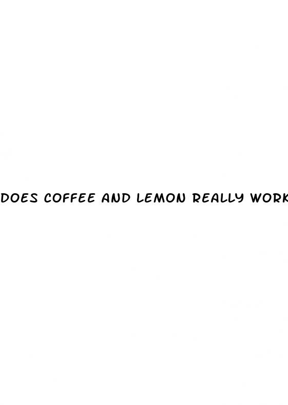 does coffee and lemon really work for weight loss