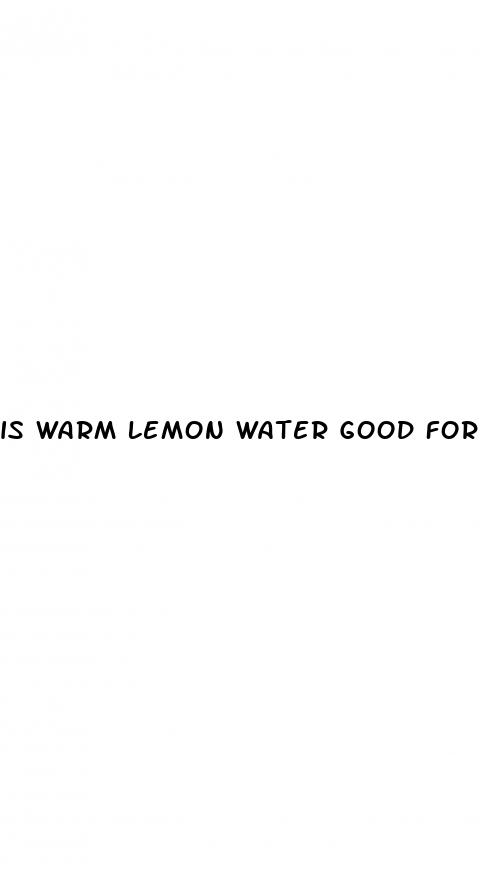 is warm lemon water good for weight loss